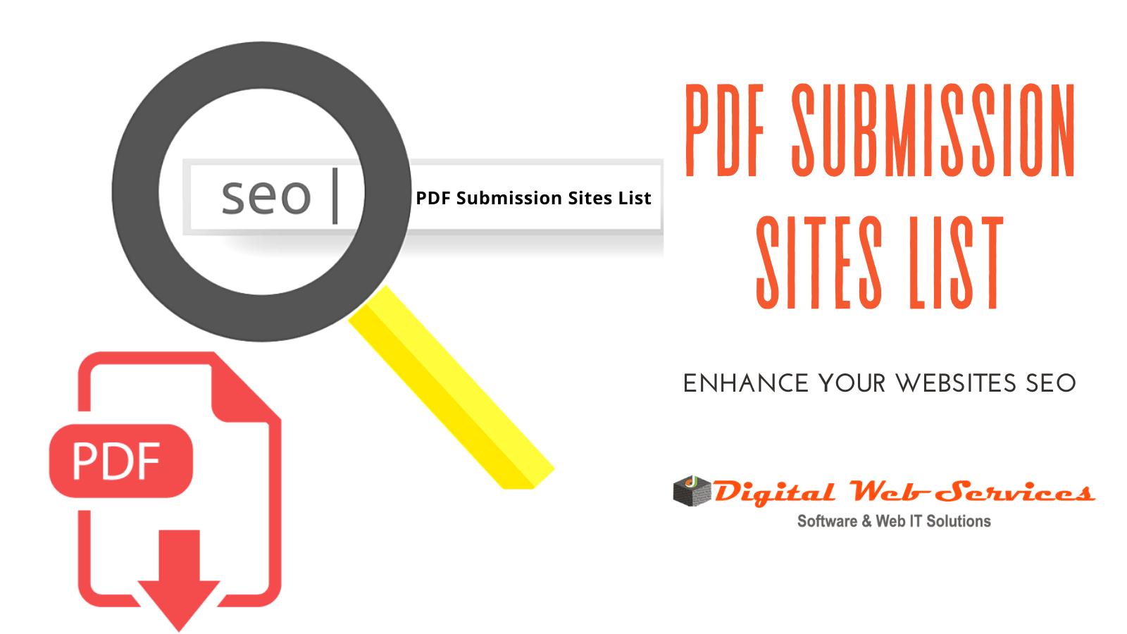 Free PDF Submission Sites List 2023 Enhance Your Website SEO