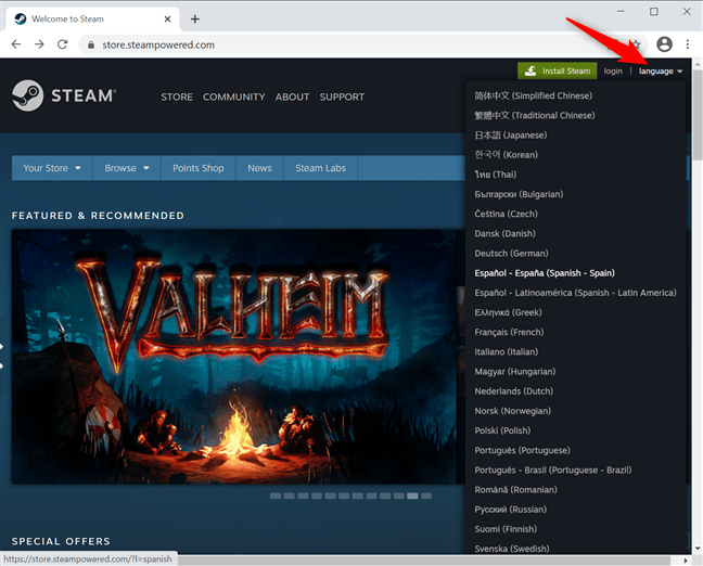 How to change the language on Steam All you need to know