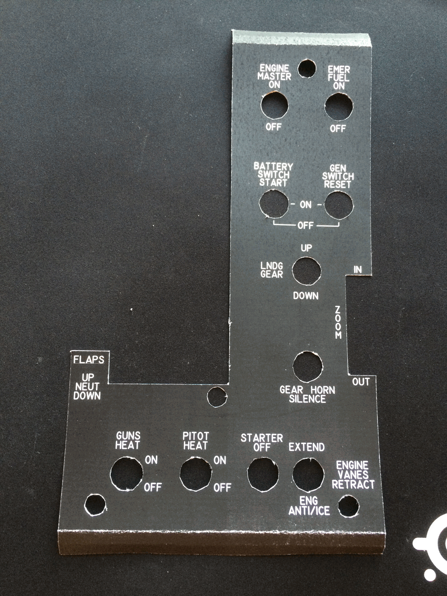 F86 Throttle Overlay for Thrustmaster Warthog