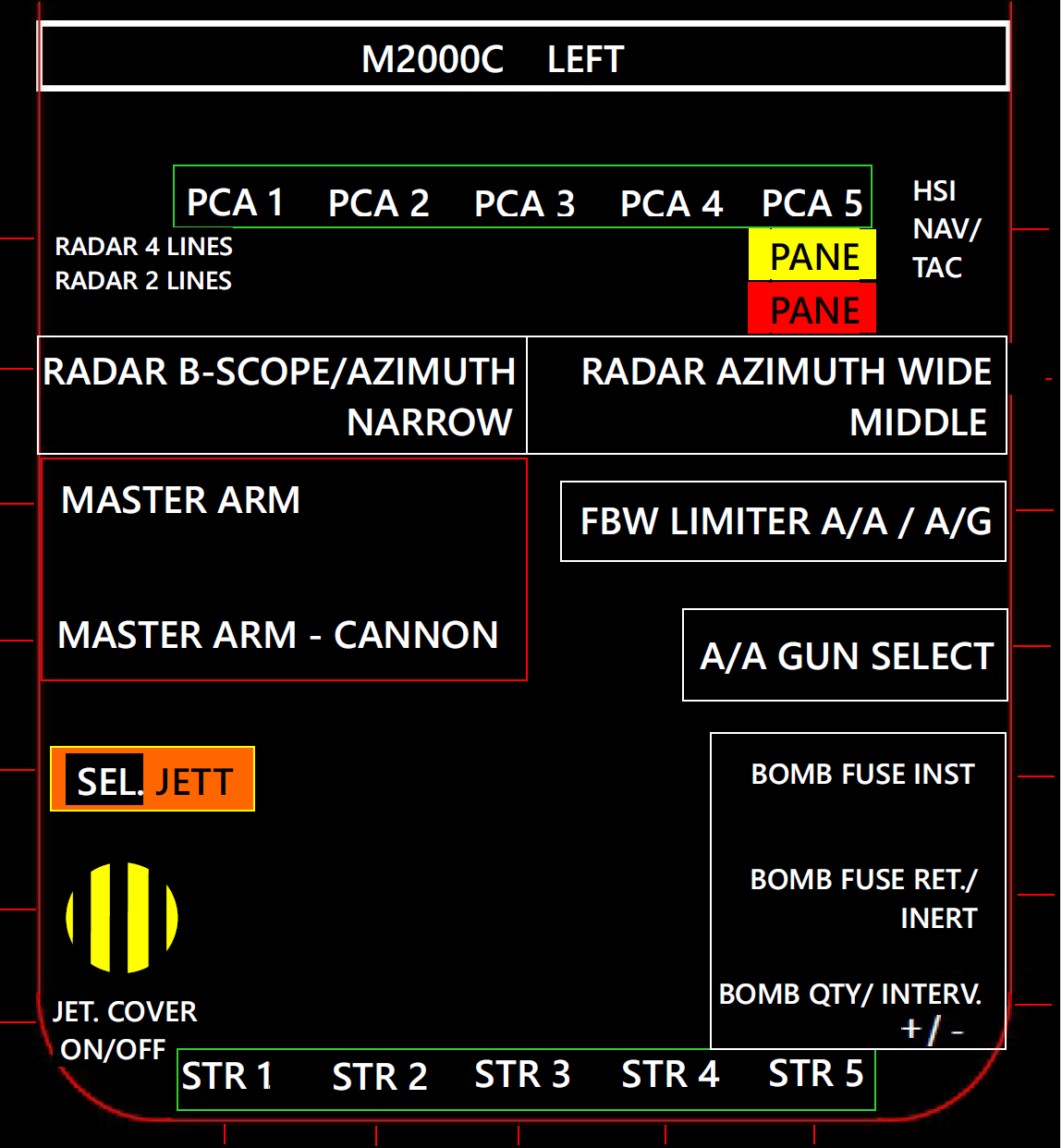 M2000C TM MFD Cougar Template.