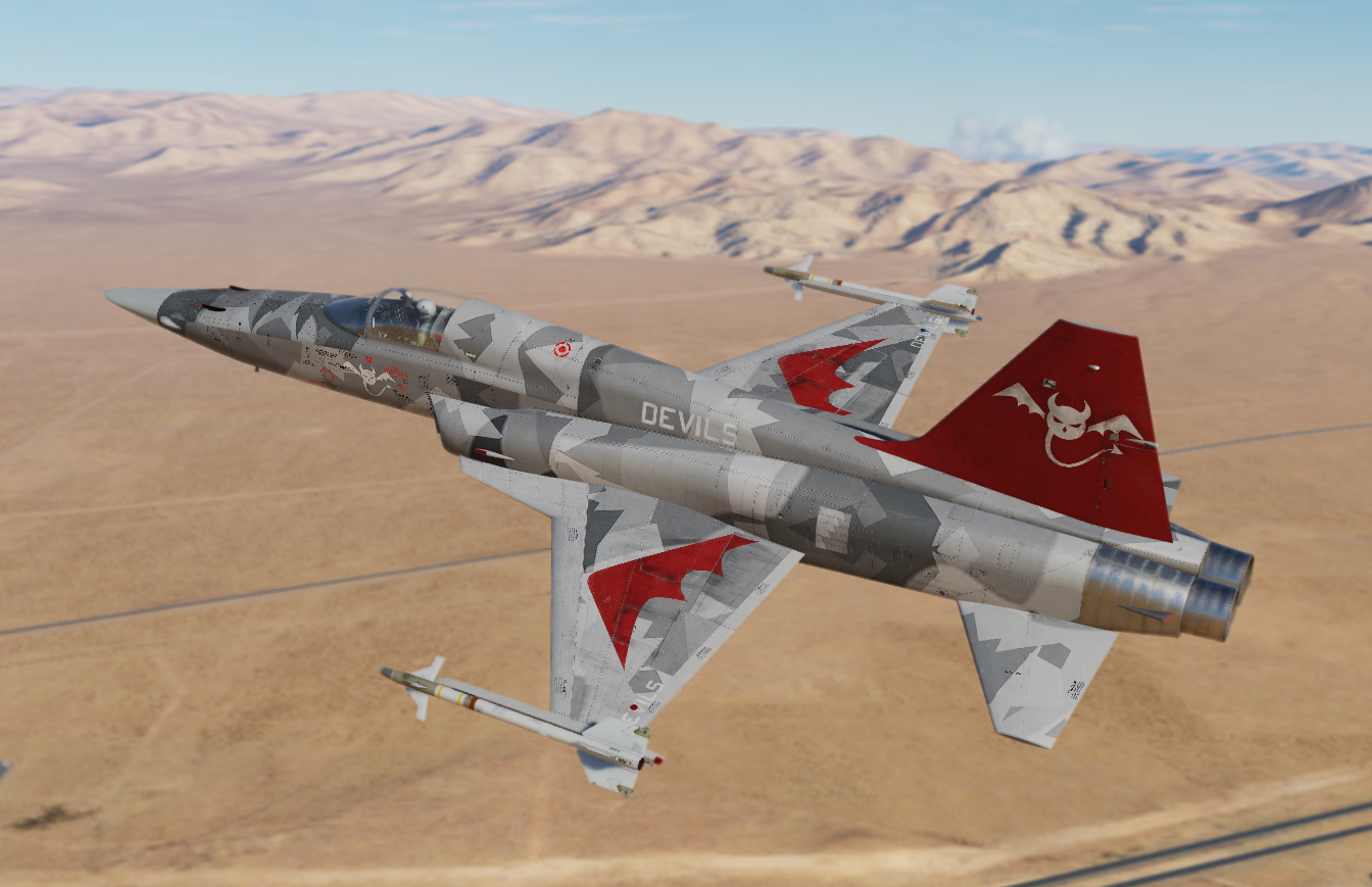 Devils Squadron F5E Tiger II Livery (Virtual Squadron) v1.0