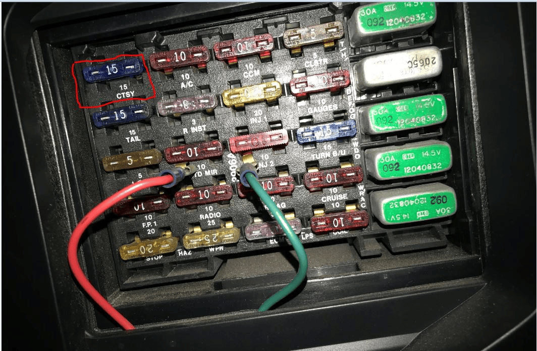 Auxiliary Fuse Box Diagram 1992, Parasitic Battery Drain | Corvette