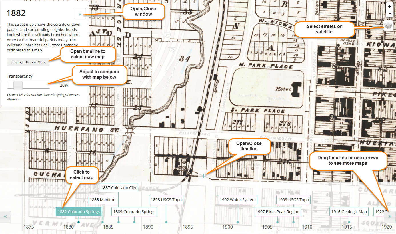 Historic Map Explorer Colorado Springs