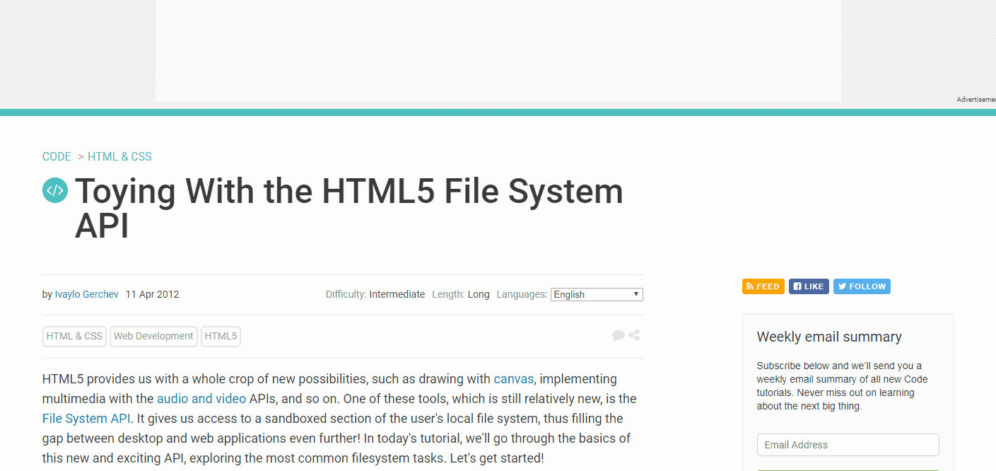 20+ Best HTML5 Tutorial for Beginners to Experts