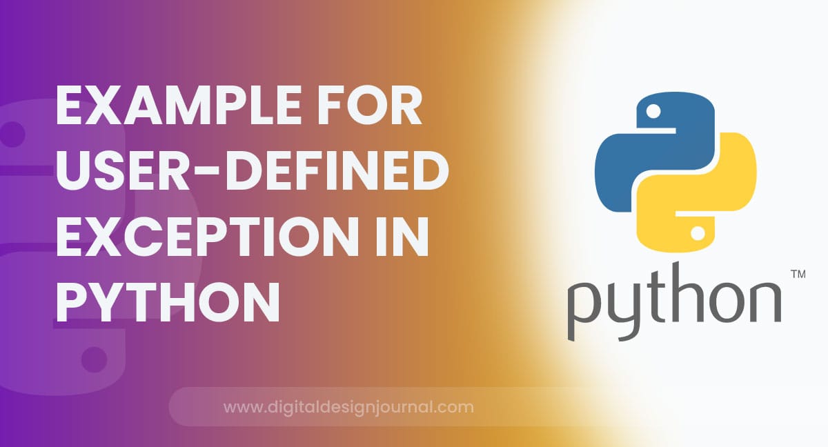 Example for Userdefined Exception in Python