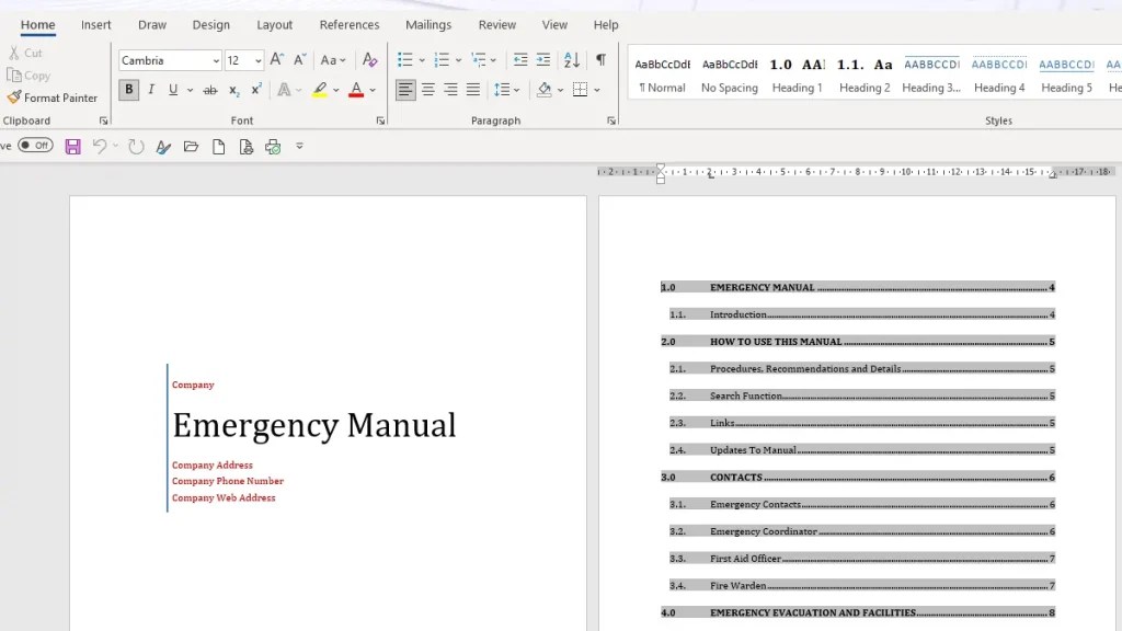 Update Table of Contents in Word the Easy Way