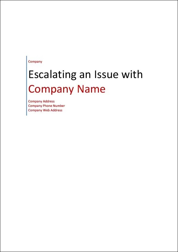 Customer Service Escalation Process Template Retain Customers