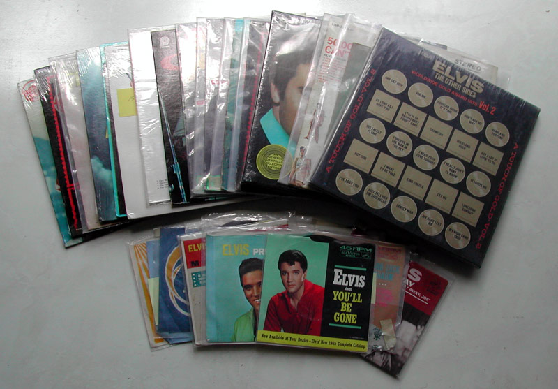 Elvis Presley Record Collection For Sale 45's and LP's