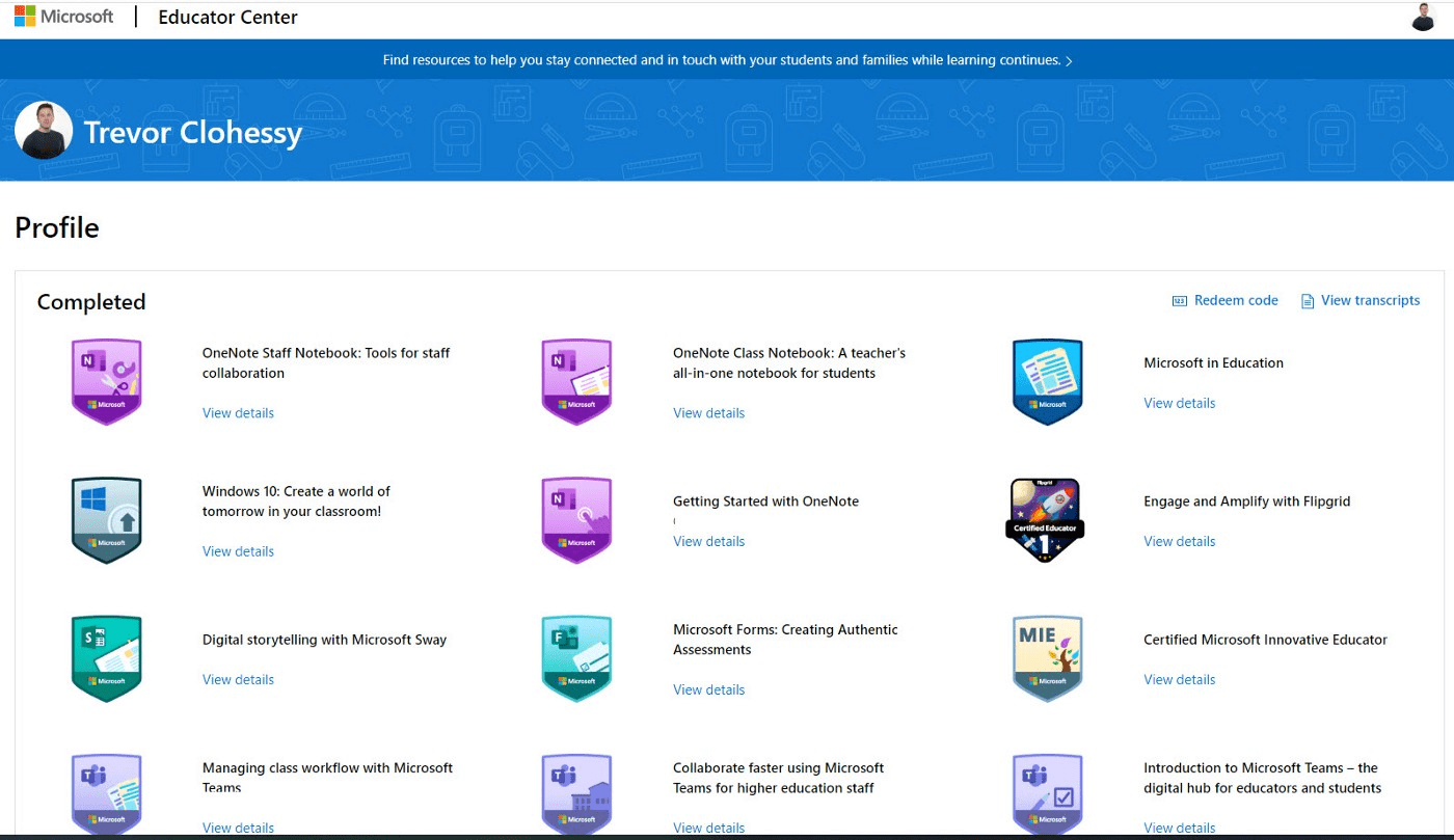 A Review of the Microsoft Education Center and Digital Badges Digital Ed