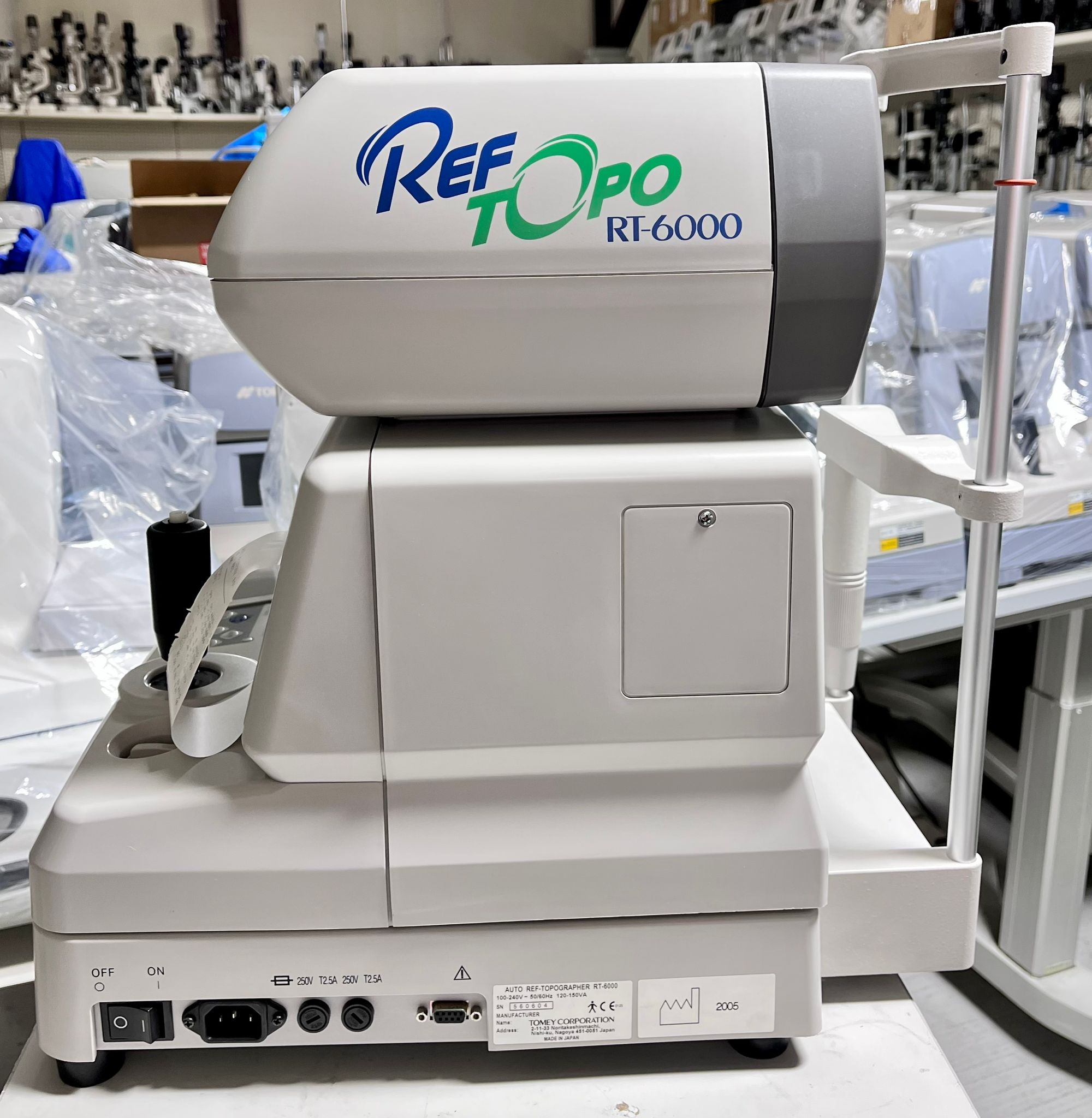 Tomey RT6000 Autorefractor Keratometer Topographer Used Digital