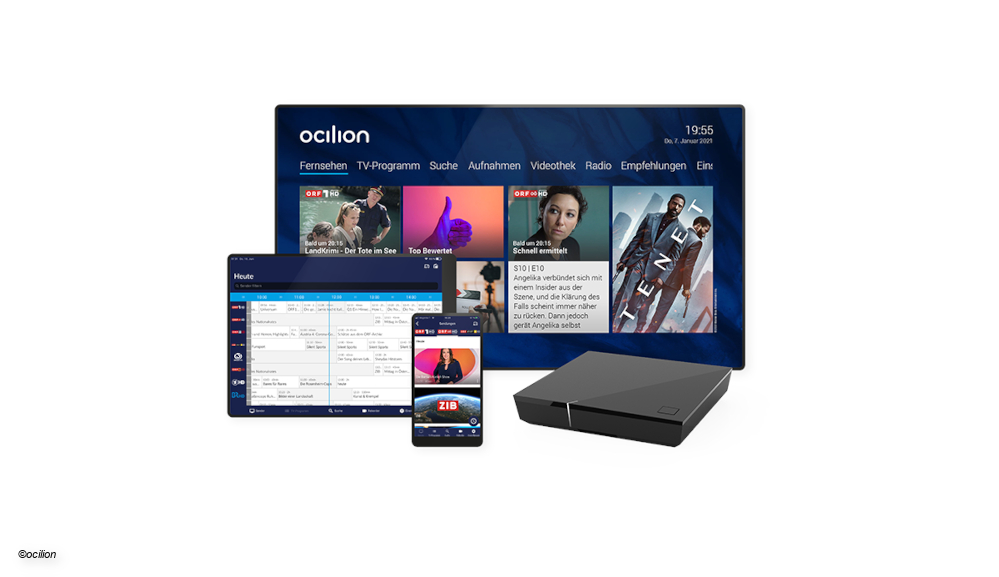 IPTV wechselt von Zattoo zu ocilion neue 4K Receiver