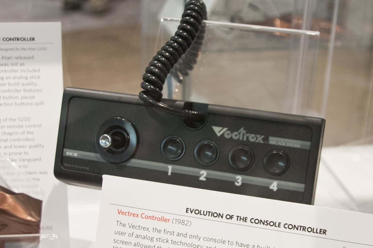 Evolution of the Console Controller Vectrex Controller (1982) The
