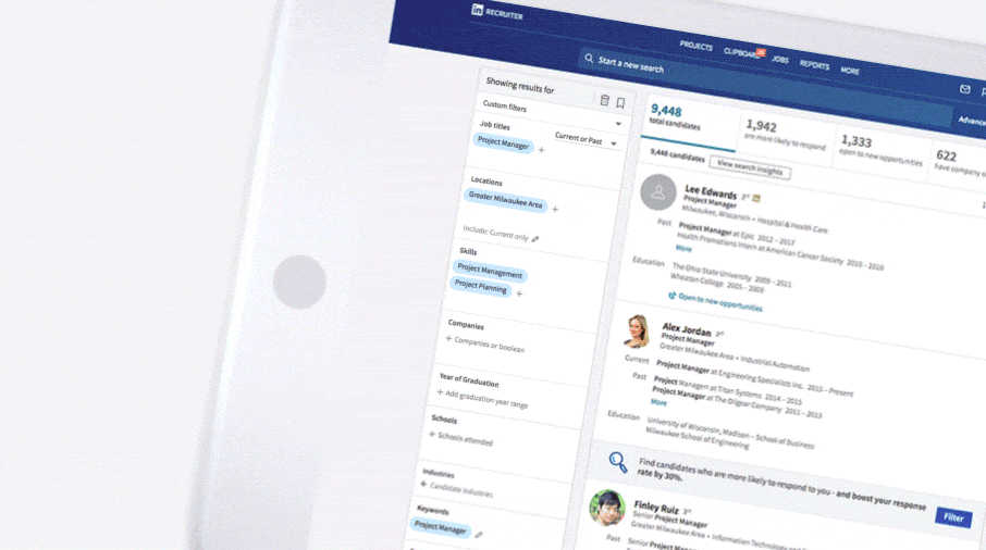 Spotlights LinkedIn Recruiter come funziona con l'intelligenza