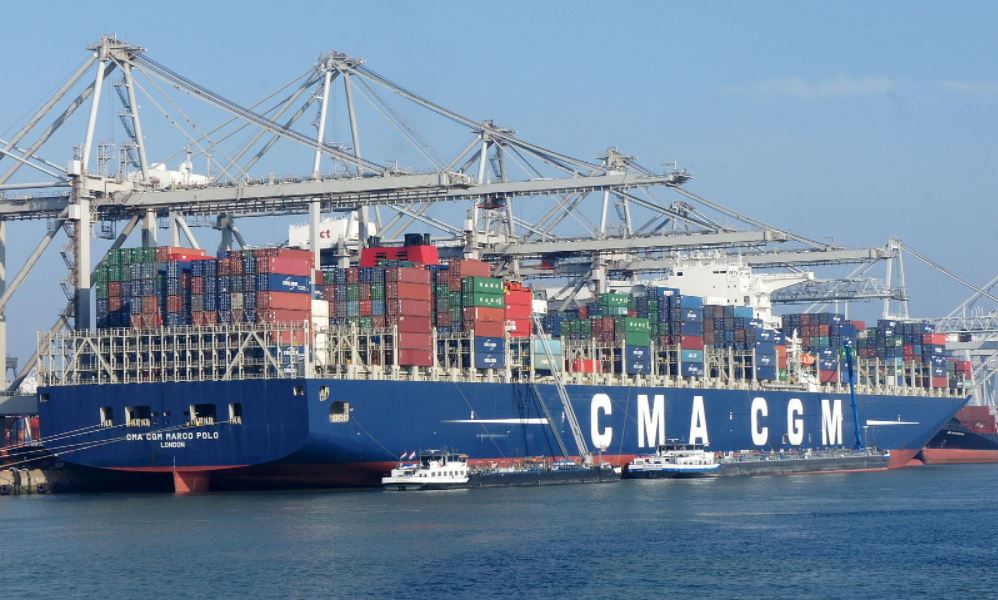 The CMA CGM Marco Polo is the largest container ship to ever call on U