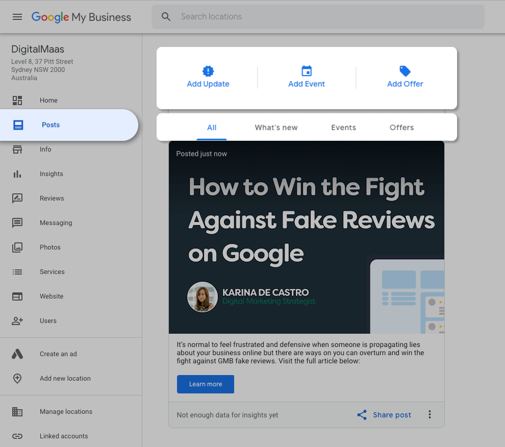 Everything You Need to Know About GMB Posts DigitalMaas