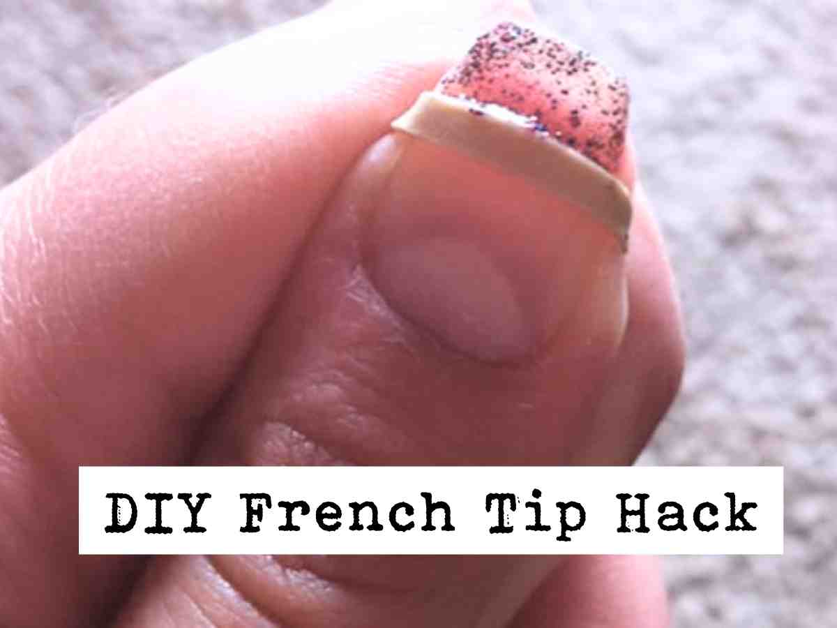DIY French Tip Hack StepbyStep Manicure Guide