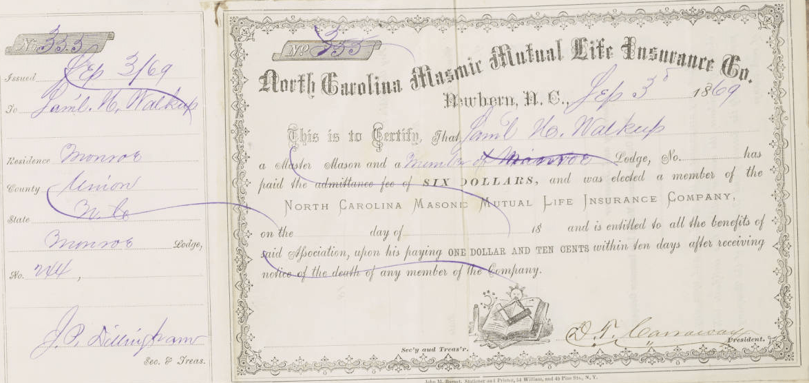 New Materials from St. John’s Lodge Added to DigitalNC · DigitalNC