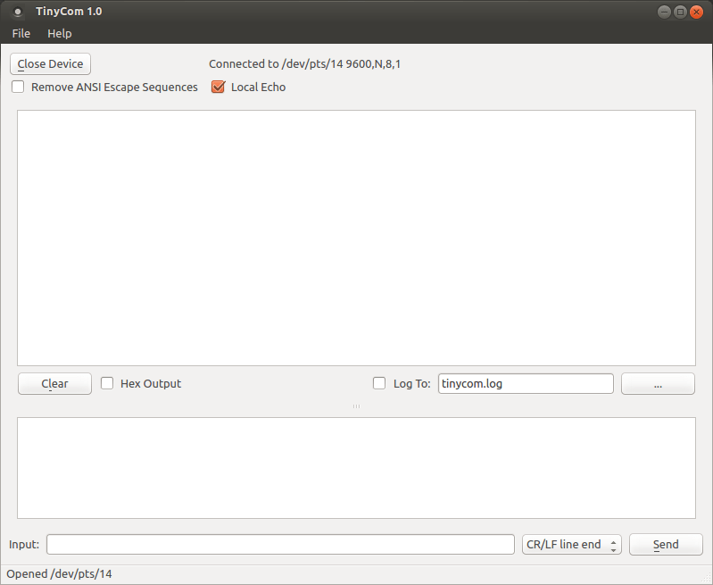 A Line Based Serial Terminal GUI