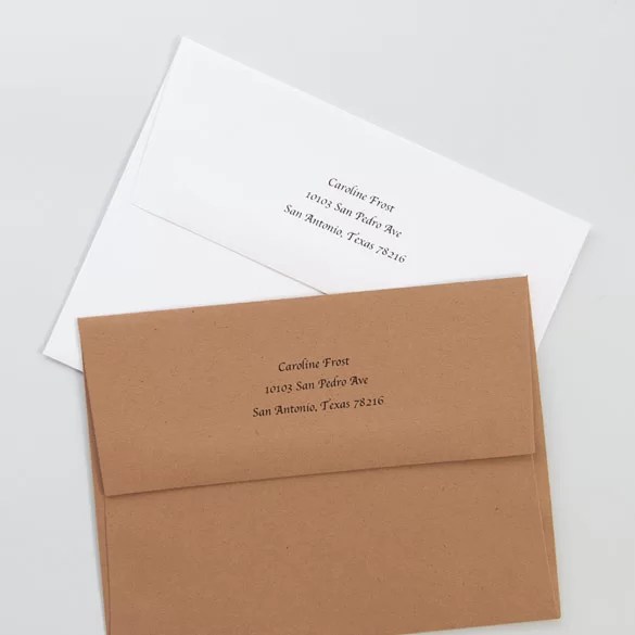 Envelope Options Packacking Options Digital Pro Lab