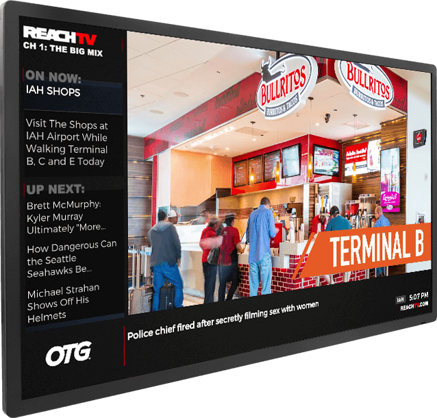 mediaTV Digital Signage with Live Television