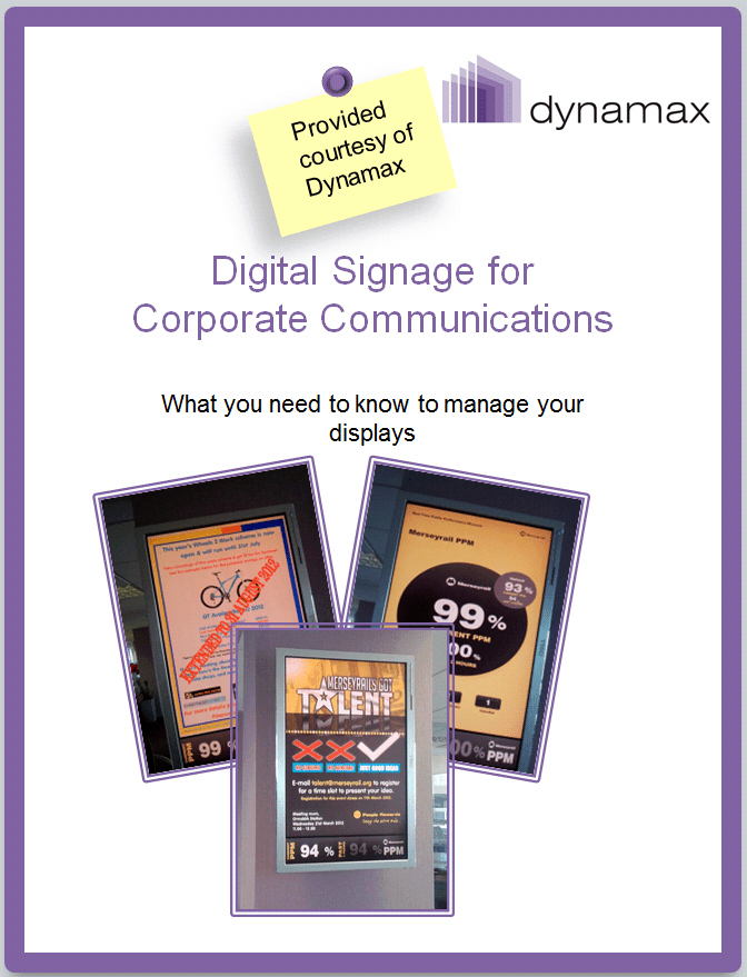 Corporate Digital Signage Digital Information Displays Dynamax