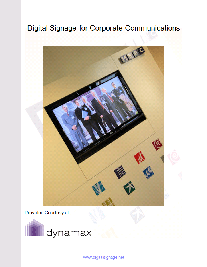 Digital Information Displays for Corporate Communications