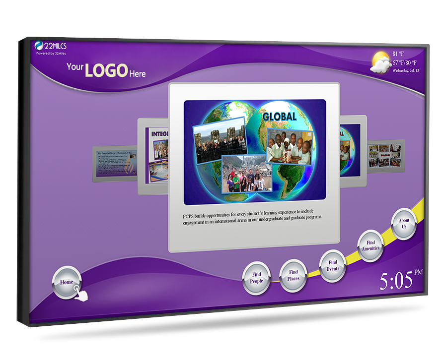 Touch Screen Digital Signage for Colleges Digital Signage