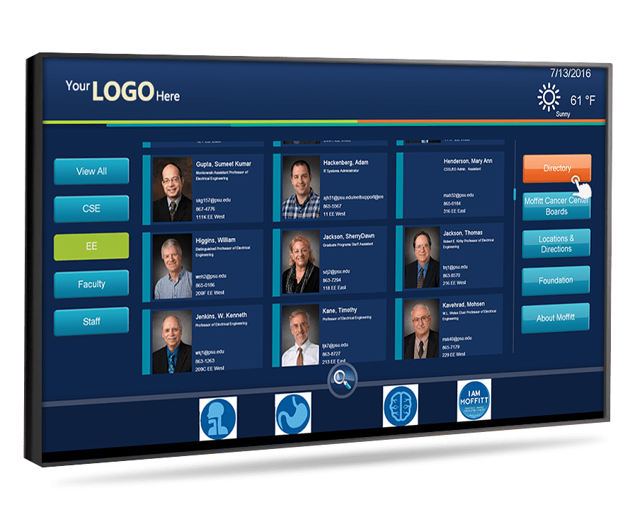 Touch Screen Digital Signage for Colleges Digital Signage