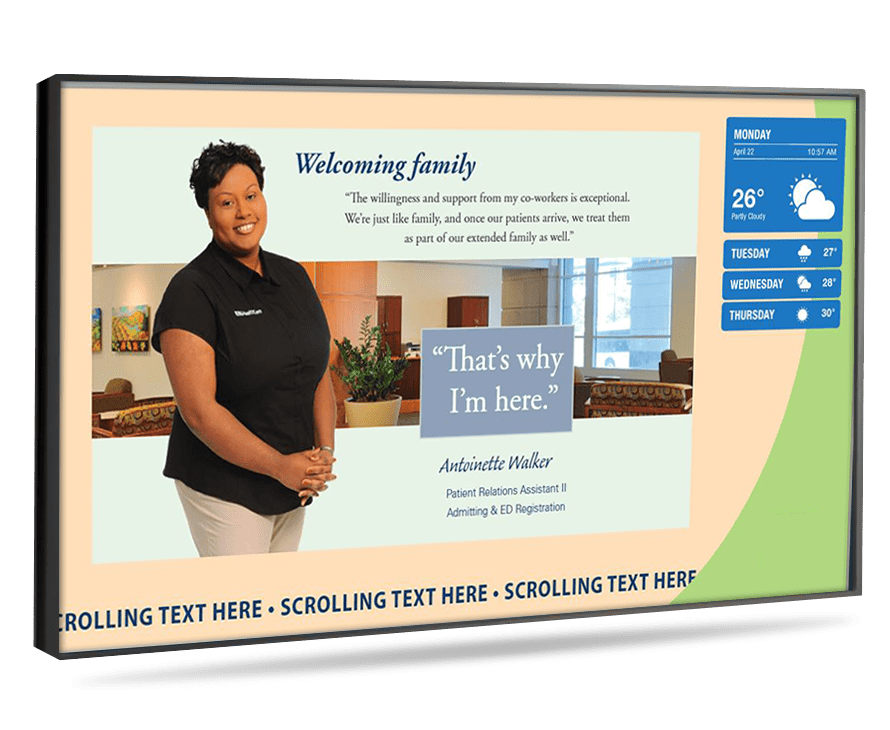 Digital Signage For Medical Waiting Rooms Digital Signage