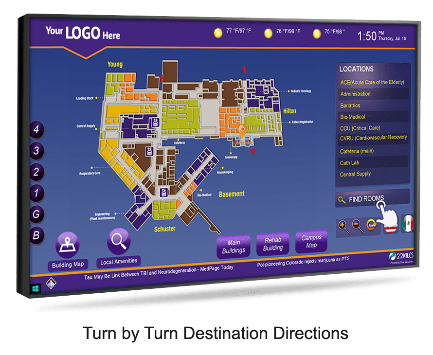 Wayfinding Digital Signage for Malls Digital Signage, Touchscreen