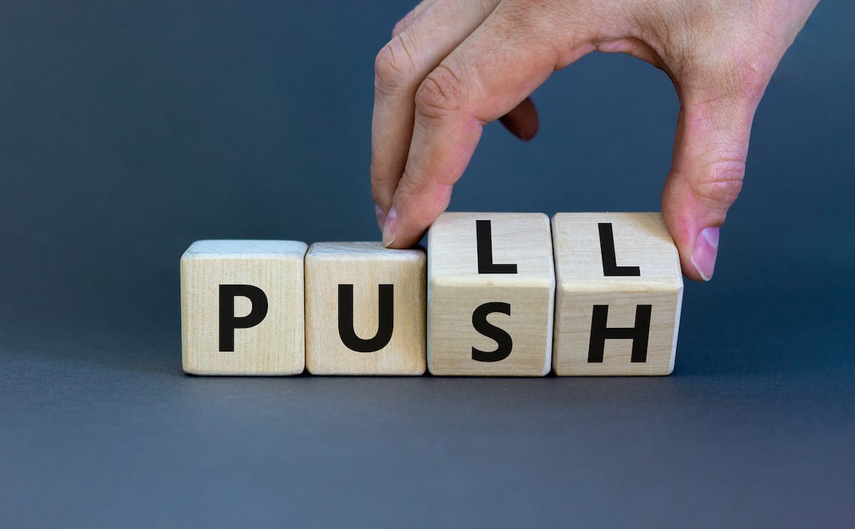 Push vs. Pull Marketing Content Marketing Agency St. Louis