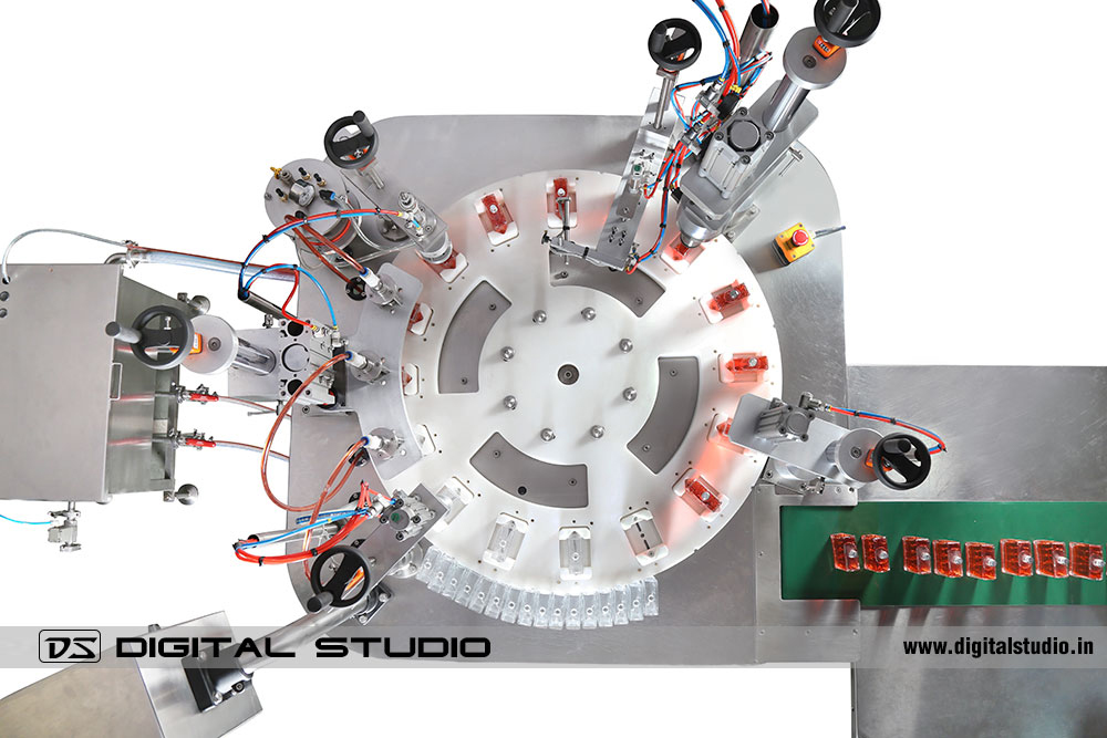 Perfume Bottles Filling Machine Photography at AndheriMumbai