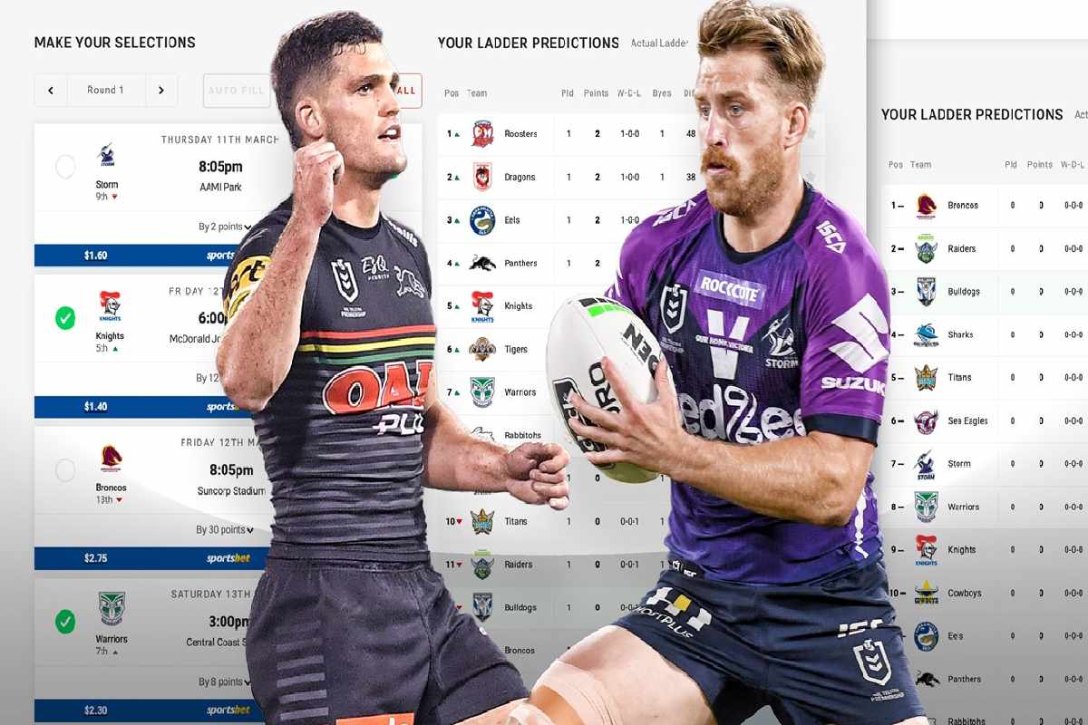 NRL ladder 2022 season standing table, zerotackel, live, draw, fox