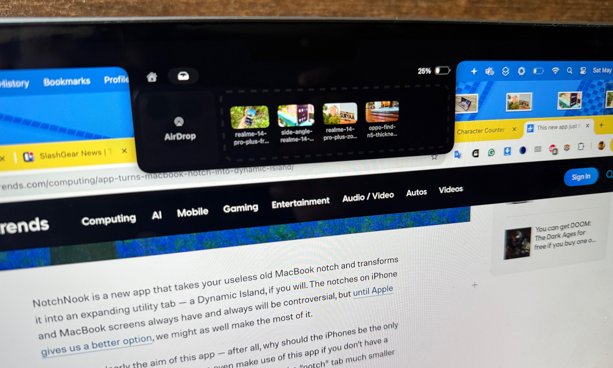 I’m not a fan of the MacBook notch, so I turned it into an activity hub