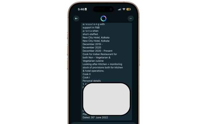 Leaked Meta AI app chat record in Discover feed.