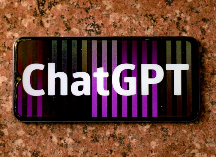 ChatGPT on a smartphone.