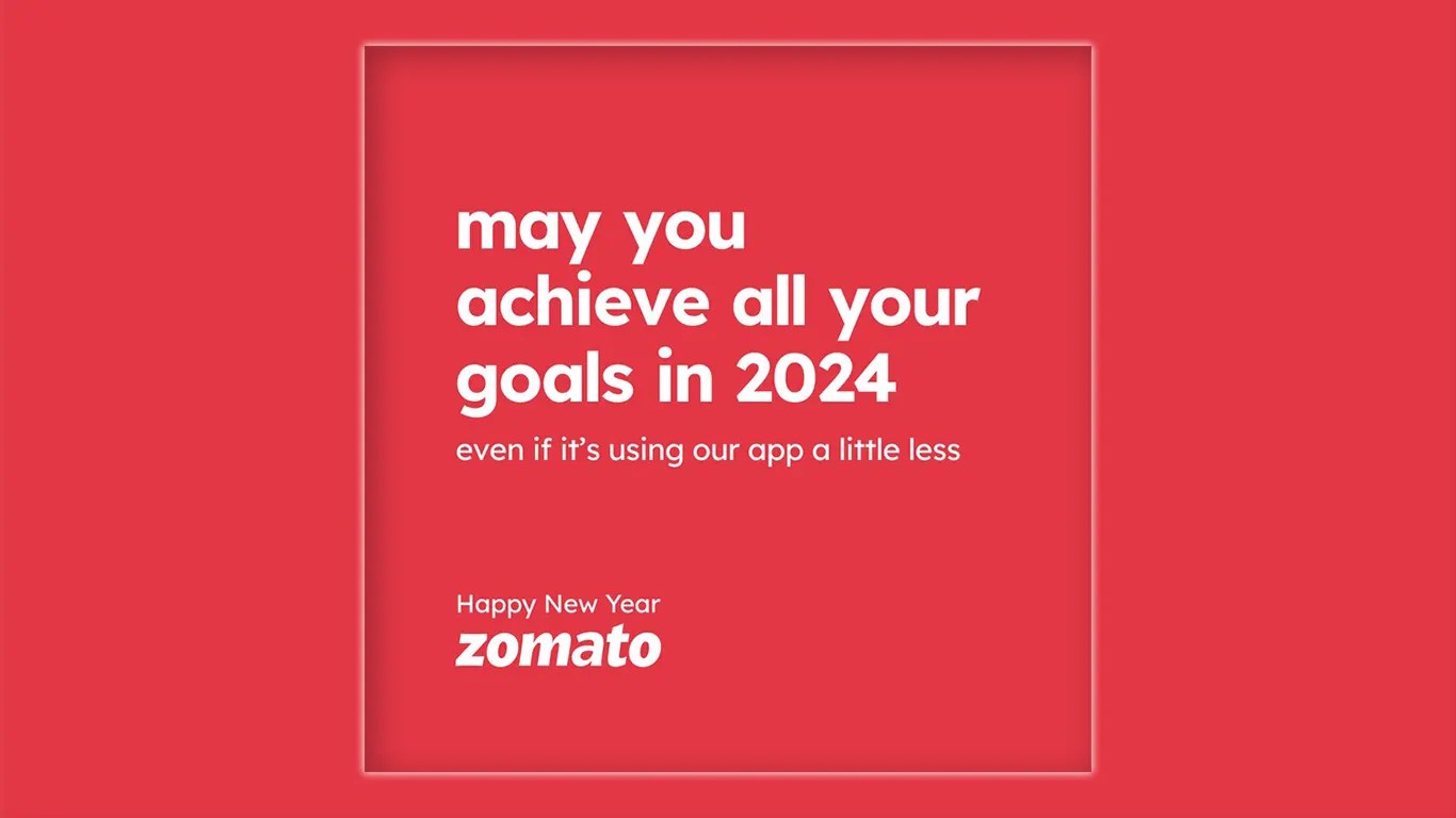 Zomato's New Year Post A Heartfelt Wink at Moderation