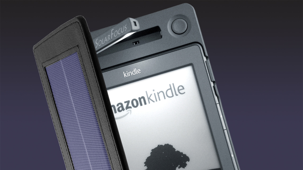 Hülle mit Solarzelle und Leselicht für den Kindle digitalzimmer