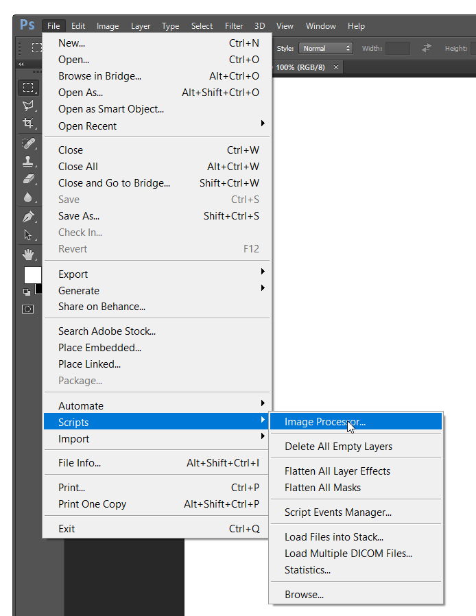 How to Resize multiple Images at Once in using Image Processor Script Digitional