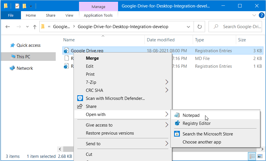 How to add Google Drive to the File Explorer Sidebar in Windows 10