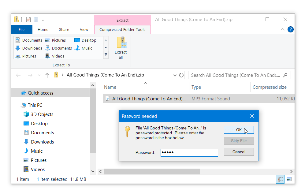 How to Create a Password Protected Zip File with 7Zip Digitional