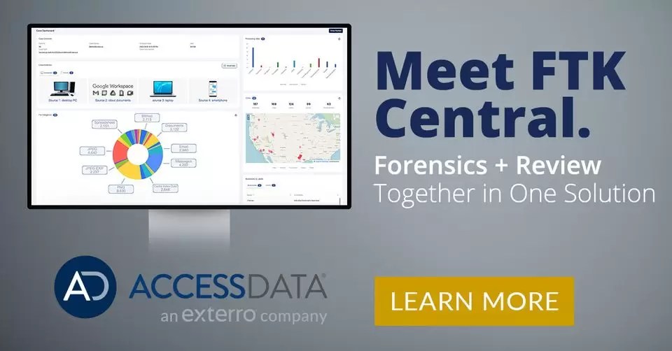 Exterro anuncia el lanzamiento de FTK Central • Digitoforense
