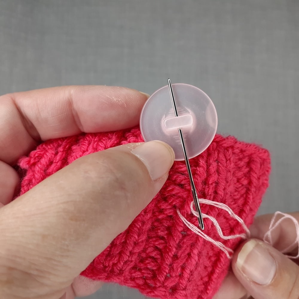 How to Attach Buttons to Knit and Crochet Fabric