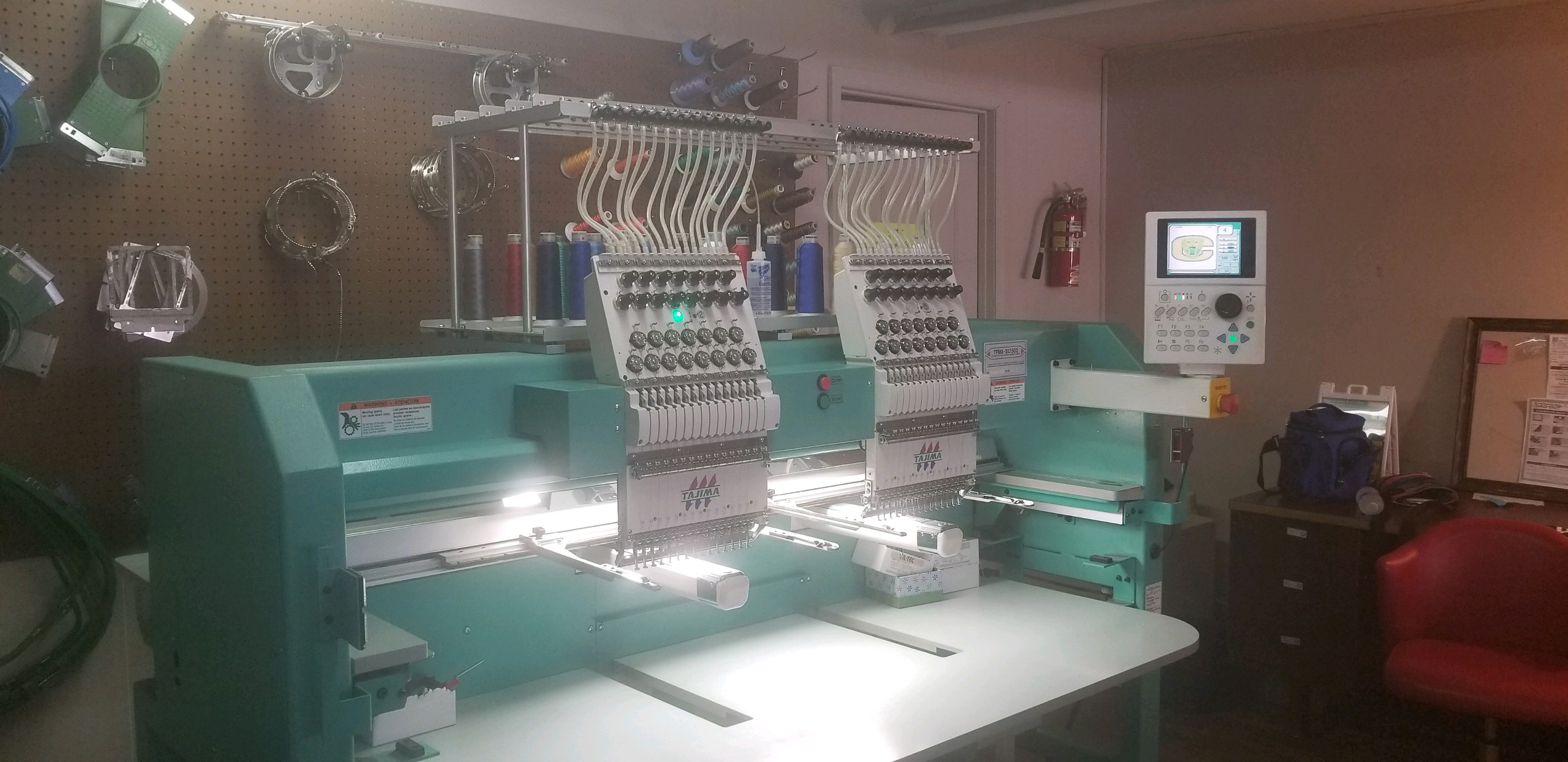 Tajima 2 Head Embroidery Machine