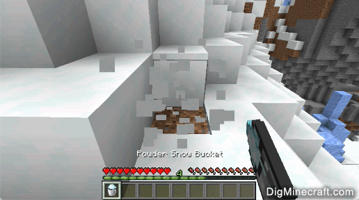 How to make a Powder Snow Bucket in Minecraft