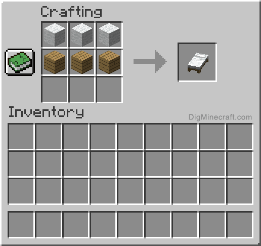 Its early wednesday morning, nothing exciting going on so i just wanted to say after buying my first house the other day, i crafted a bed to put in it. how to make a white bed in minecraft