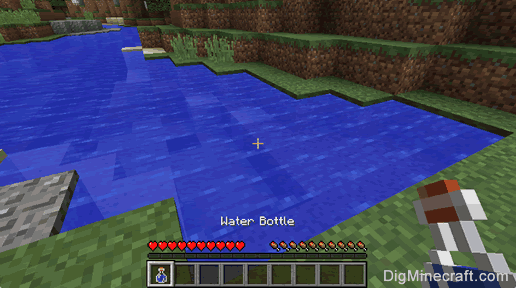 How to make a Water Bottle in Minecraft