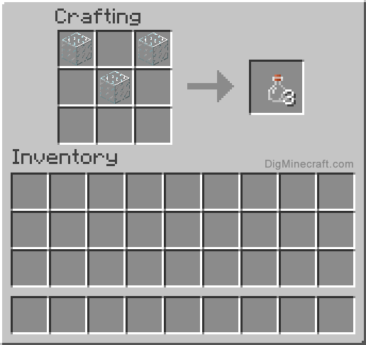 How to make a Glass Bottle in Minecraft