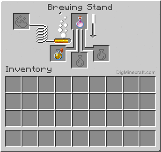 How to make a Lingering Potion of Strength (045) in Minecraft