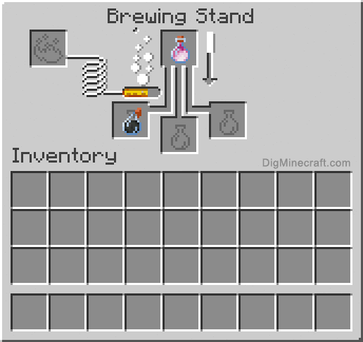 How to make a Lingering Potion of Weakness (022) in Minecraft